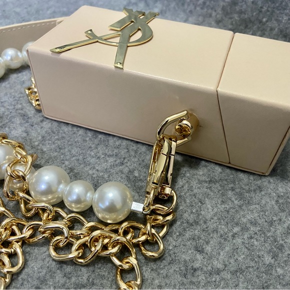 🆕 Yves Saint Laurent Libre Perfume Box Converted Bag Beige - Picture 8 of 13